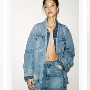 Zara Blue Denim Jacket